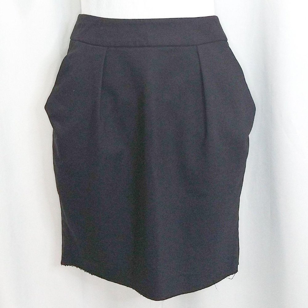 Zara Basic Black Skirt with Pockets Size S